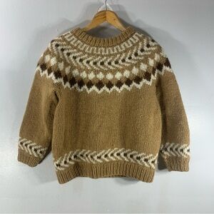 Vintage hand made wool sweater , cardigan fairy